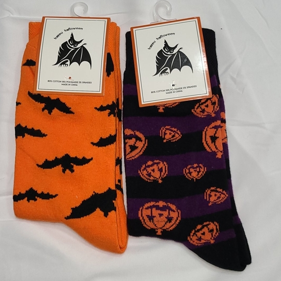 Halloween 2 pairs socks - Picture 2 of 16